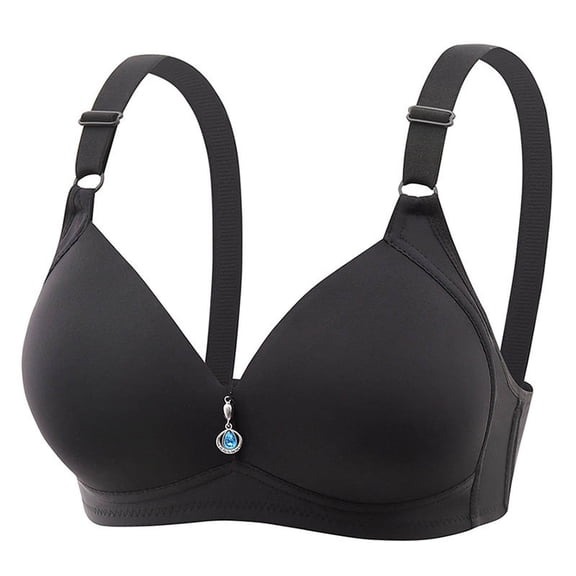 Sunshuilll Big & Tall Underwire T-Shirt Bra, Black