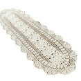 thumbnail image 1 of Sunshy Handmade Crochet Lace Table Runner Elegant Hollow Design For Dining Table Wedding Home Decor, Carpet 30*60cm, 1 of 8