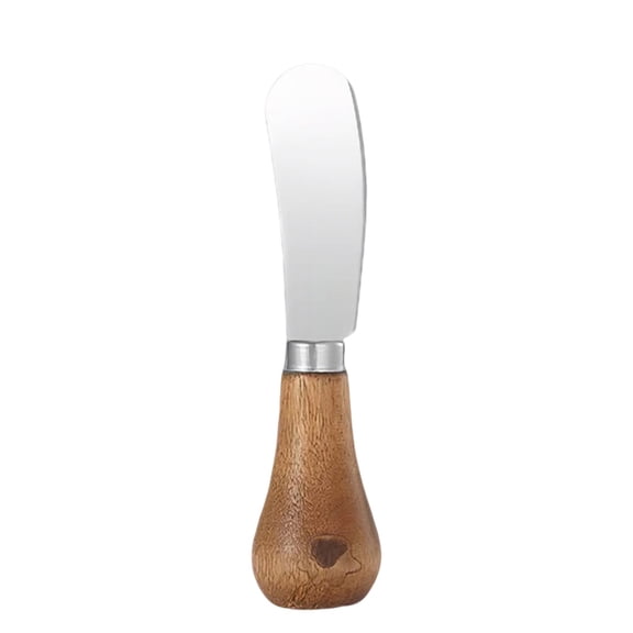 Sunshy Standing Butter Spreader Utensils with Wooden Handle Cheese Standing Design for Mess-Free Entertaining,Mini Butter Spreader Knife 12*2.5cm