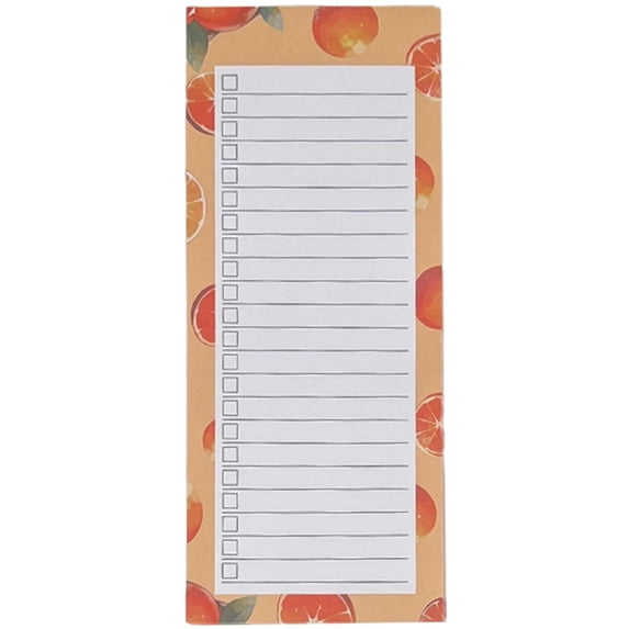 Sunshy Tearable Memo Book with Tear-Off Perforated Pages for Daily Task List Organization,Orange 21.3*8.9*0.6cm