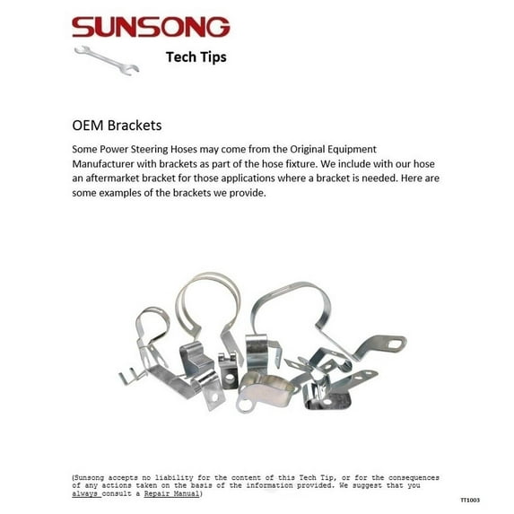 Sunsong 3401778 Power Steering Return Line Hose Assembly