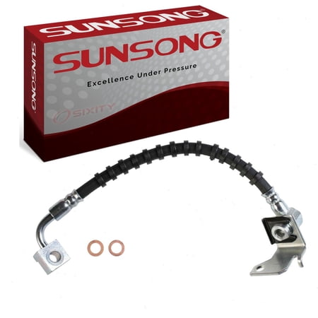 Sunsong Front Left Brake Hydraulic Hose compatible with Ford Ranger 2.3L 2.5L 3.0L 4.0L L4 V6 1998-2011