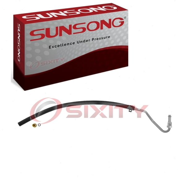 Sunsong Gear To Cooler Power Steering Return Line Hose compatible with Dodge Ram 1500 1994-2001