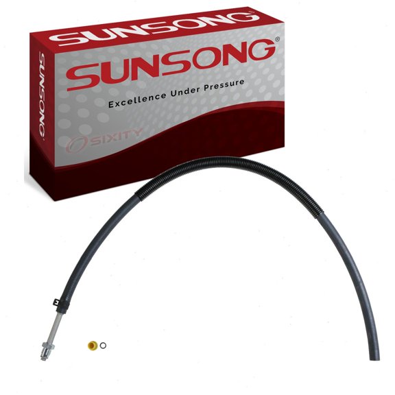 Sunsong Gear To Pump Power Steering Return Line Hose compatible with Chevrolet K10 1980-1986