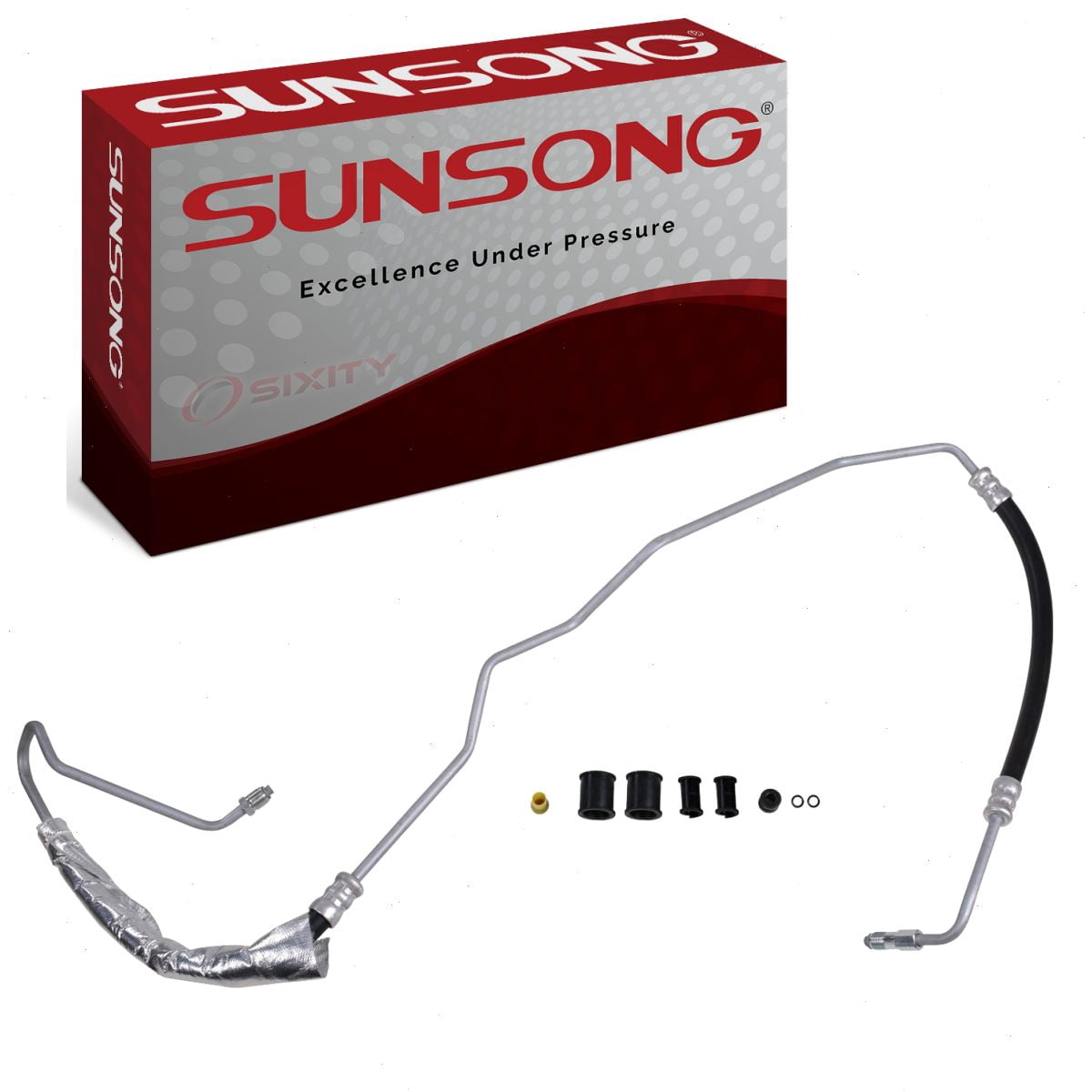 Sunsong Power Steering Pressure Line Hose compatible with Dodge Grand Caravan 2008-2010