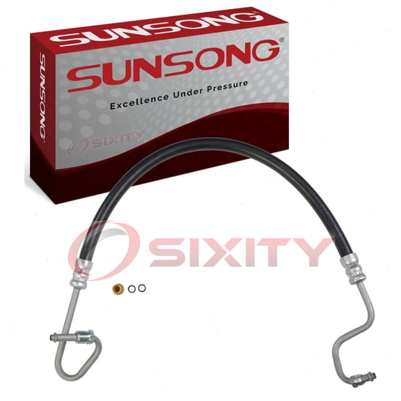 Sunsong Power Steering Pressure Line Hose compatible with Dodge Ram 1500 1994-2001