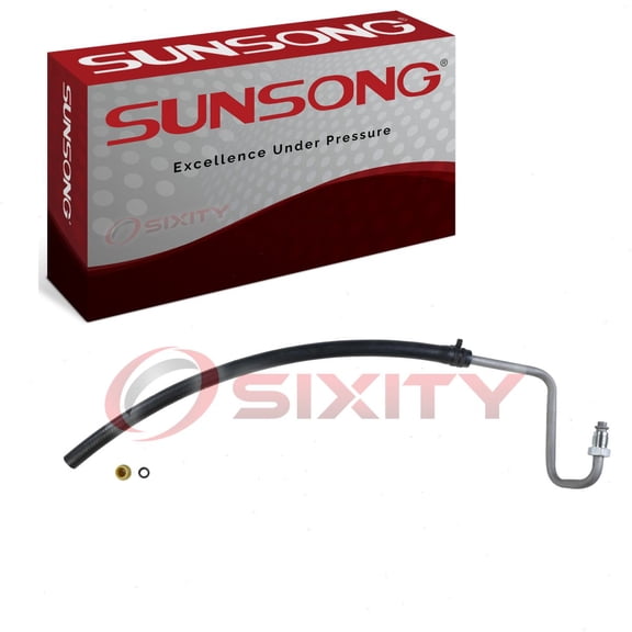 Sunsong Power Steering Return Line Hose compatible with Jeep Wrangler 1997-2002