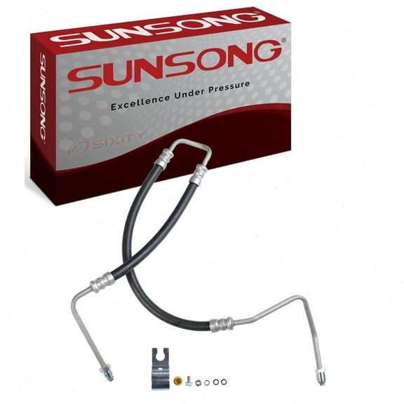 Sunsong To Gear Hydraulic Fan Motor Power Steering Pressure Line Hose compatible with Jeep Grand Cherokee 3.0L 5.7L V6 V8 2005-2010