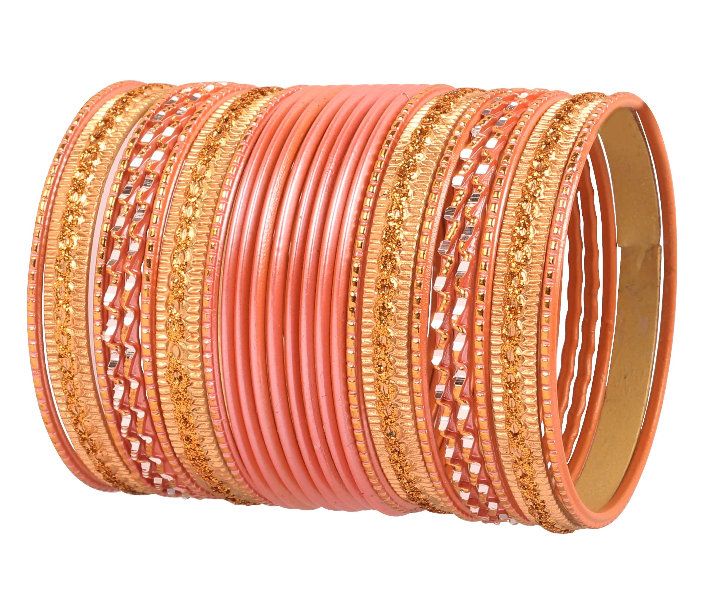 Touchstone Kleurrijke Bangle Collection Indian Bollywood exclusieve gouden glazuur designer sieraden speciale grote maat bangle armbanden. Set van 24 voor vrouwen Touchstone Kleurrijke Bangle Collection Indian Bollywood exclusieve gouden glazuur designer sieraden speciale grote maat bangle armbanden. Set van 24 voor vrouwen