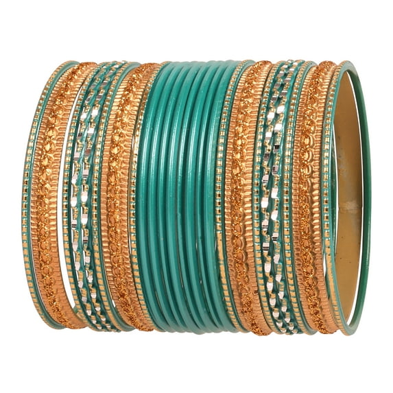 Sunsoul By Touchstone Indian Fashion Éclat Radium Golden Flakes 2dZ. Jewelry Bangle For Women.