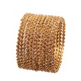 thumbnail image 1 of Sunsoul By Touchstone Indian Fashion Éclat Yellow Rhinestone Gold Tone 1dZ Jewelry Bangle For Women., 1 of 4