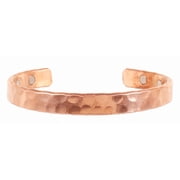 Sunsoul by Touchstone Copper magnetic bracelet Tibetan style. Hand forged with solid and high gauge pure copper. Hammered look.
