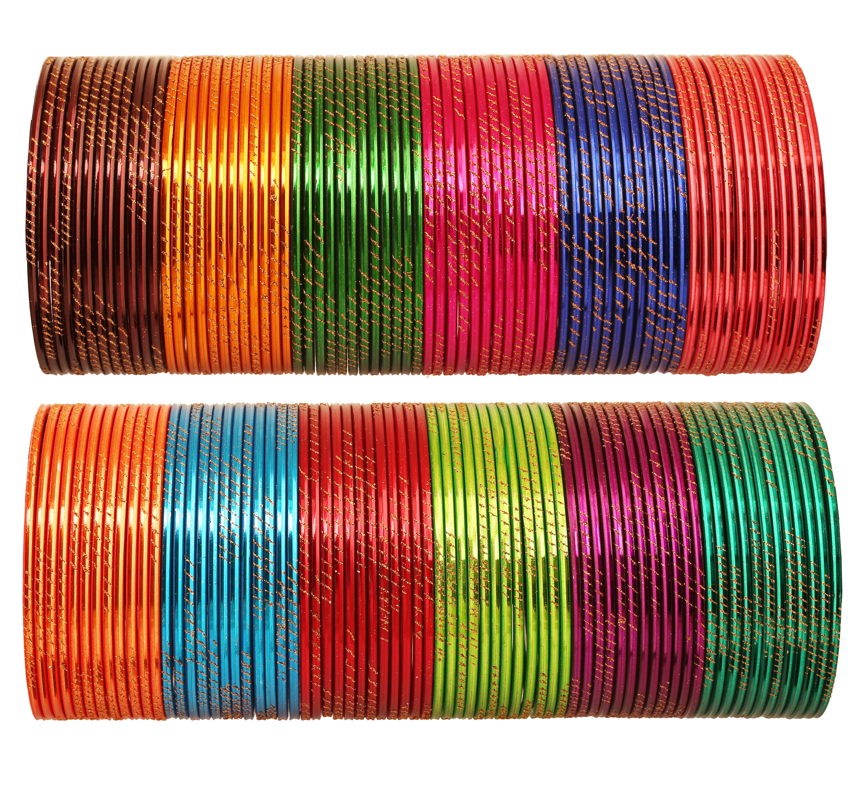 Sunsoul Colorful Bangle Set of 144, Alloy Metal 25 Inches - Walmart.com