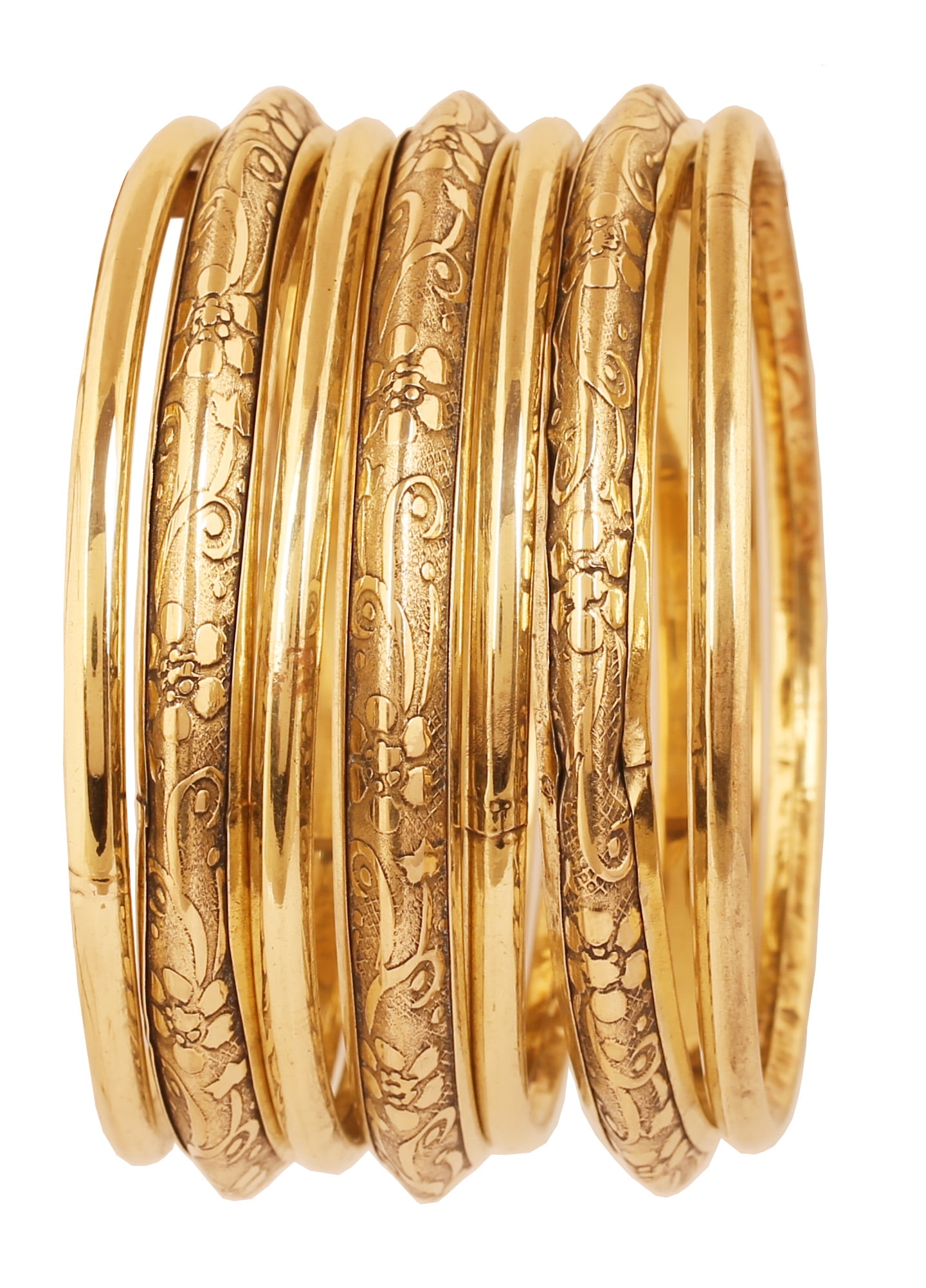 Couture Gems Gold Bangle Bracelets For Women Trendy