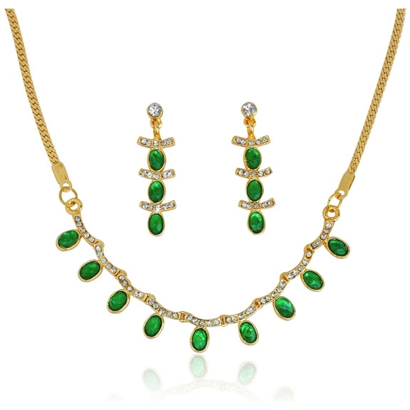 Sunsoul by Touchstone Austrian Diamond Necklace Set for Women