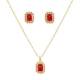 thumbnail image 1 of Sunsoul by Touchstone Delightful Gold Plated Pendant Set For Women, 1 of 2