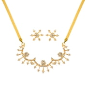 Sunsoul by Touchstone Stunning Gold Plated Necklace Set for Women
