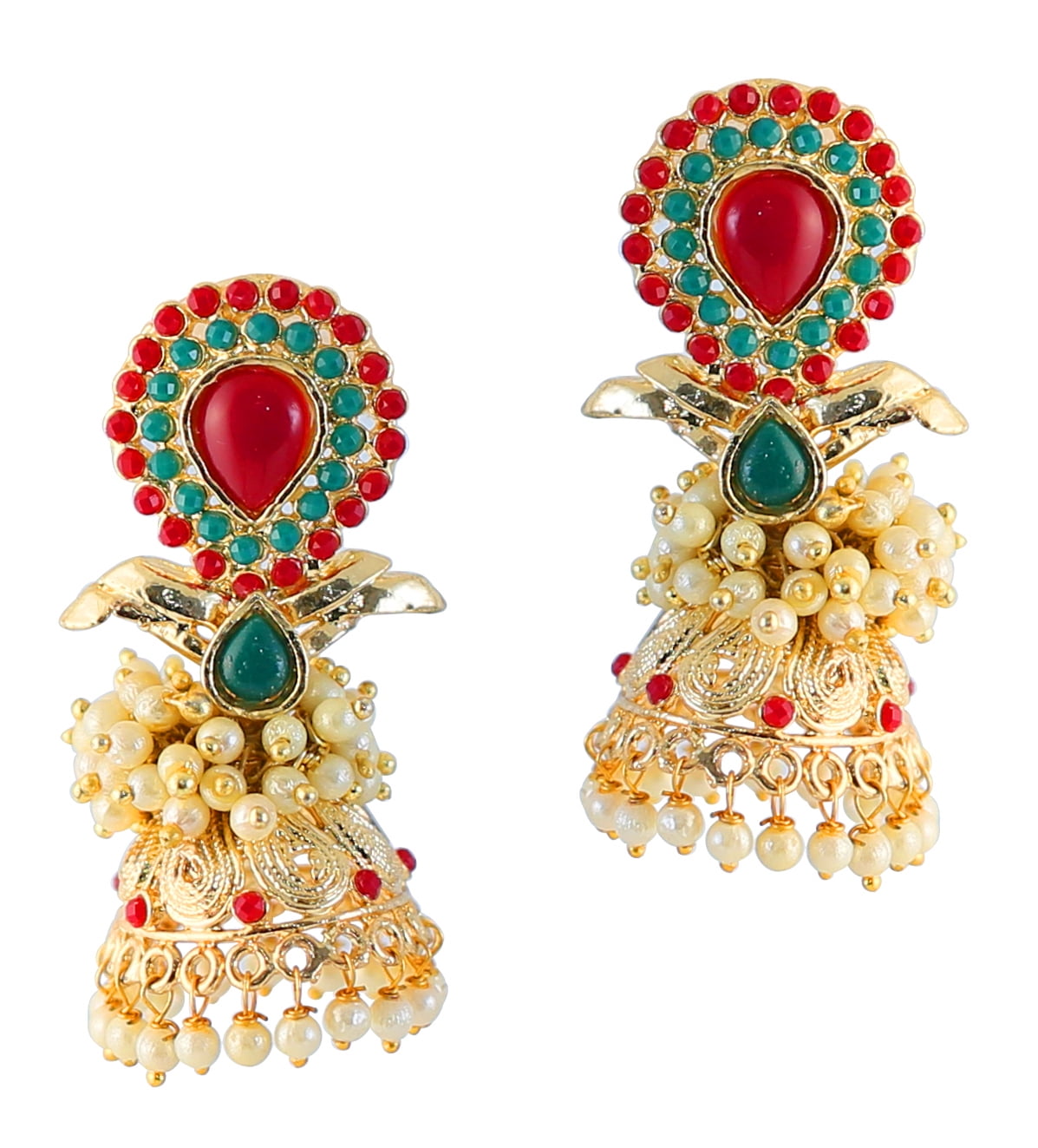 Touchstone Indian Bollywood Handcrafted Multicolor Rhinestones Sweet Sound Style Definition Designer Jewelry Payal Paazeb Anklets in White Tone for Women., 9.5 inches, Rhinestones, no gemstone