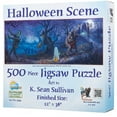 thumbnail image 1 of SUNSOUT INC - Halloween Scene - 500 pc Jigsaw Puzzle by Artist: K. Sean Sullivan - Finished Size 12" x 36" Halloween - MPN# 59199, 1 of 5