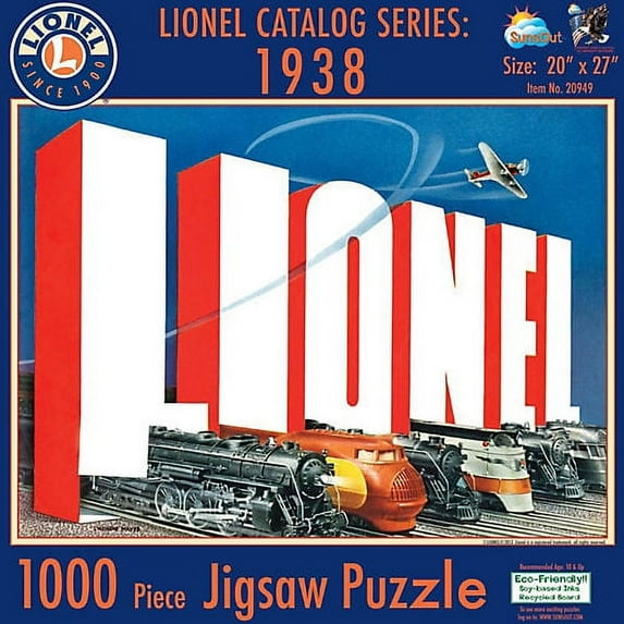 Sunsout Lionel Catalog Series 1938 SOI20949 Puzzles 1000 - 1249 piece