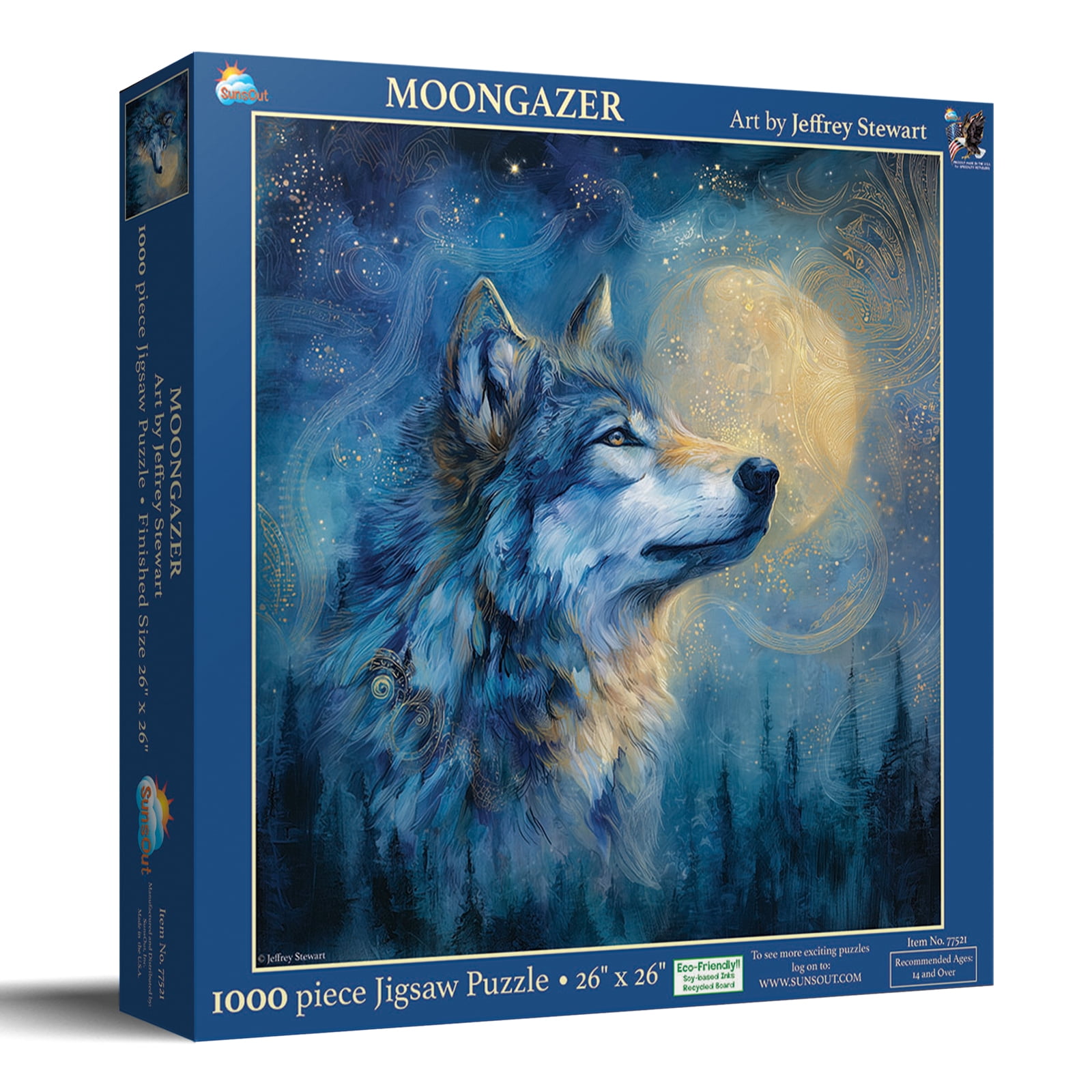 Sunsout Moongazer 1000 Piece Jigsaw Puzzle for Adults - Finished Size ...