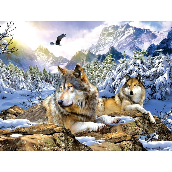 Sunsout Snow Wolf - 500pc Jigsaw Puzzle