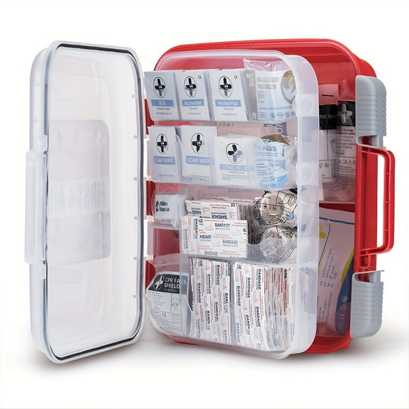 Sunspire OSHA All-Purpose First Aid Kit, Home & Office Professional Medical Supplies, Ideal for Outdoor, Emergency, Business