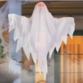 thumbnail image 1 of Sunstar 22" Animated Ghost with Light-Up Eyes Hanging Halloween Decoration, 1 of 3