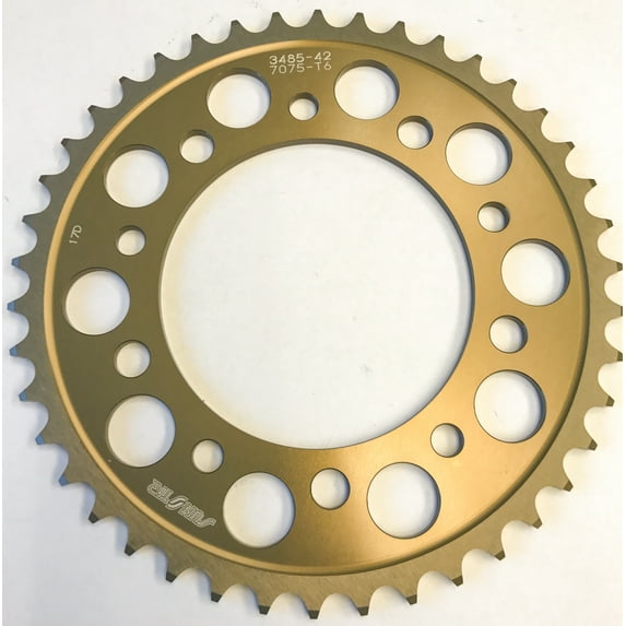 Sunstar 5-348542 Works Triplestar Aluminum Rear Sprocket - 42T (Natural)