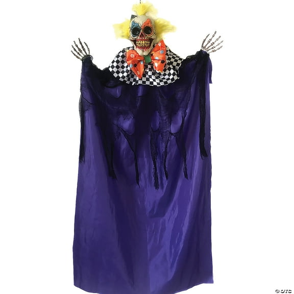 Sunstar Creepy Clown Hanging Halloween Decoration - 35 in