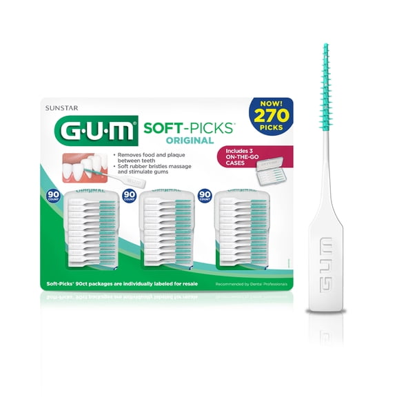GUM Soft-Picks Original, Dentist Recommended Dental Picks, 270 Count