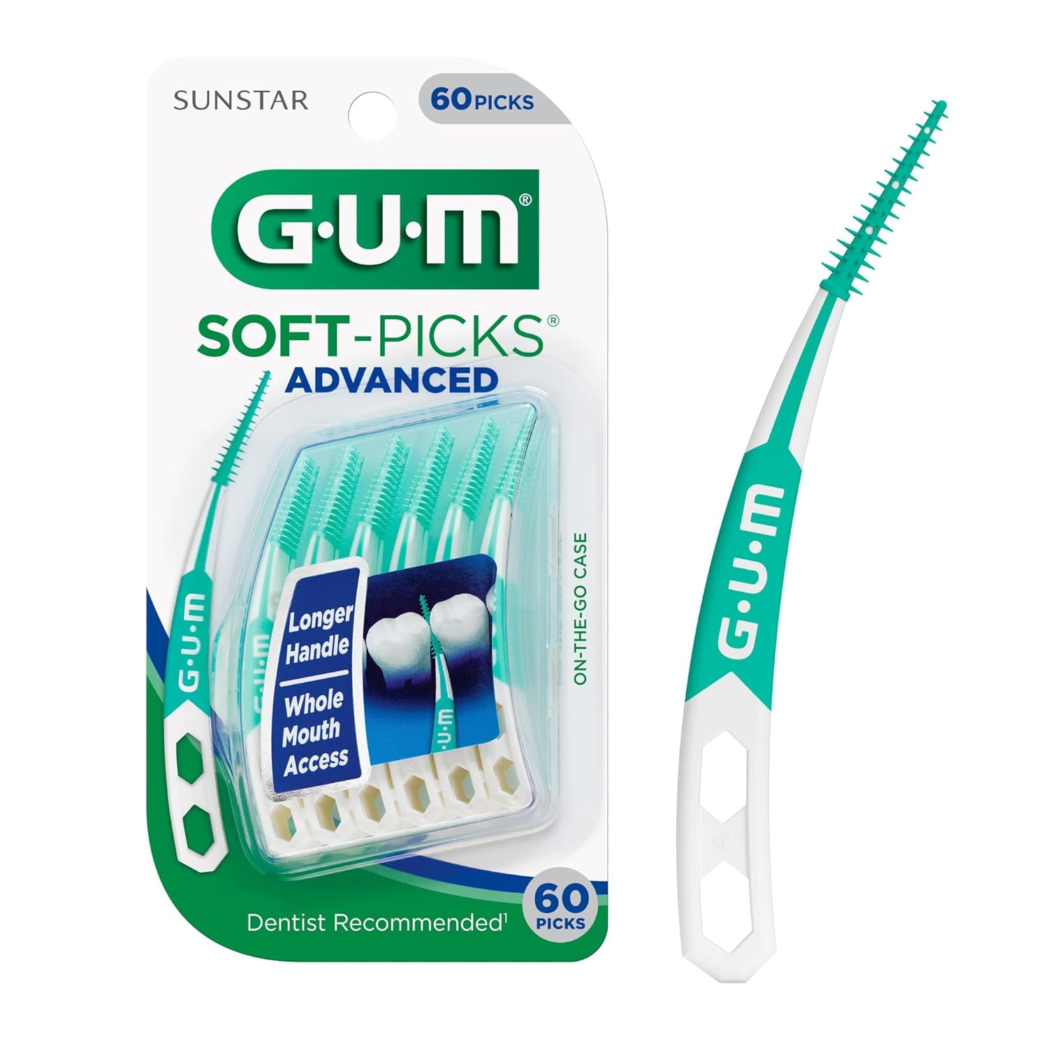 Sunstar Gum Soft-Picks Advanced, 60 Ea, 2 Pack