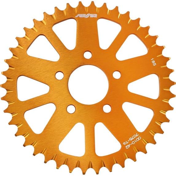 Sunstar Orange 42 Tooth Aluminum Rear Sprocket (5-001042OR)