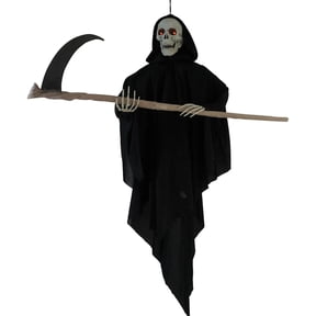 Sunstar Reaper Light-Up Animated Hanging Halloween Decoration - 36 in