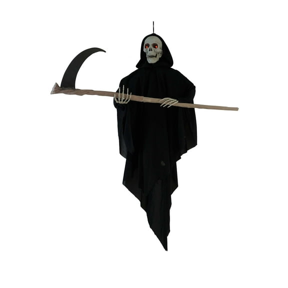 Sunstar Reaper Light-Up Animated Hanging Halloween Decoration - 36 in