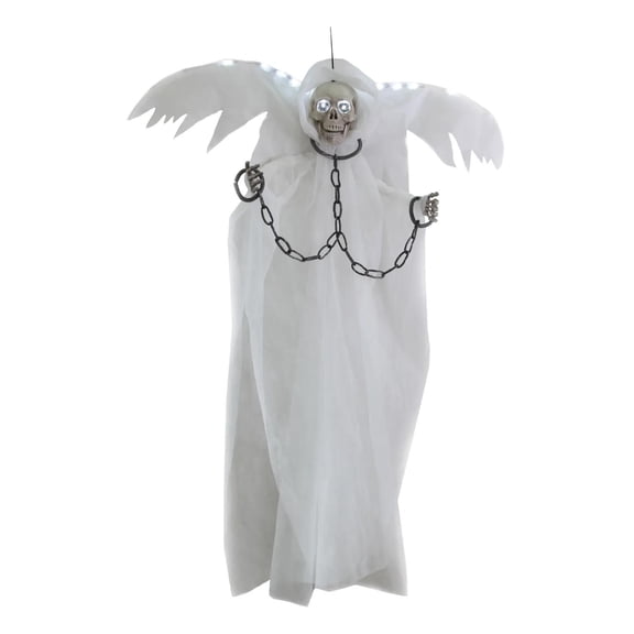Sunstar Winged Reaper In Chains Light-Up Hanging Halloween Decoration - 72 in x 44 in