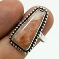 thumbnail image 1 of Sunstone Gemstone Handmade Fashion Engagement Gift Ring Jewelry 9" SA 4946, 1 of 2