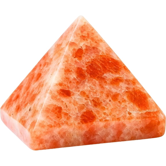 Sunstone Pyramid Crystal Healing Stones - 1.5" Inch