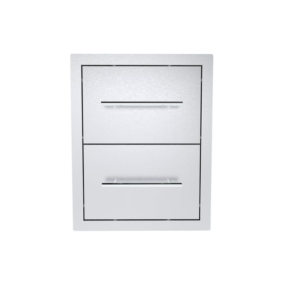 Sunstone Texan 16 in. Stainless Steel 2-Drawer Access Drawer unit