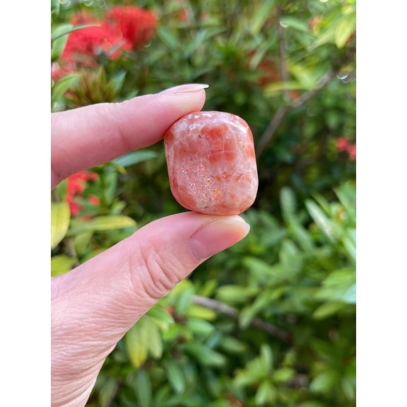 Sunstone Tumbled Stones, Polished Sunstone Gemstone, Sunstone Healing Crystals (Sunstone, 0.25 Pound)