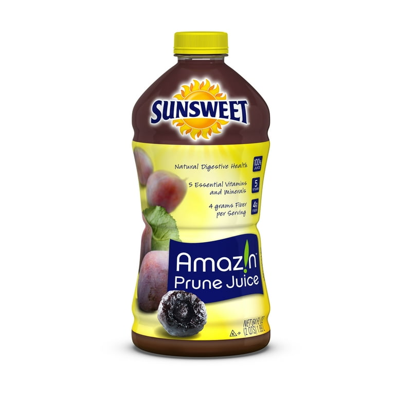 Sunsweet Prune Juice 64 fl oz High Fiber & Vitamins for Digestive