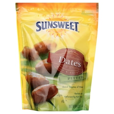 Sunsweet Dates, Pitted, 8 oz Pouch