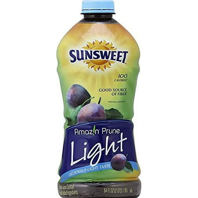 Sunsweet Light Prune Juice, 64 Fl. Oz. (Pack of 3)