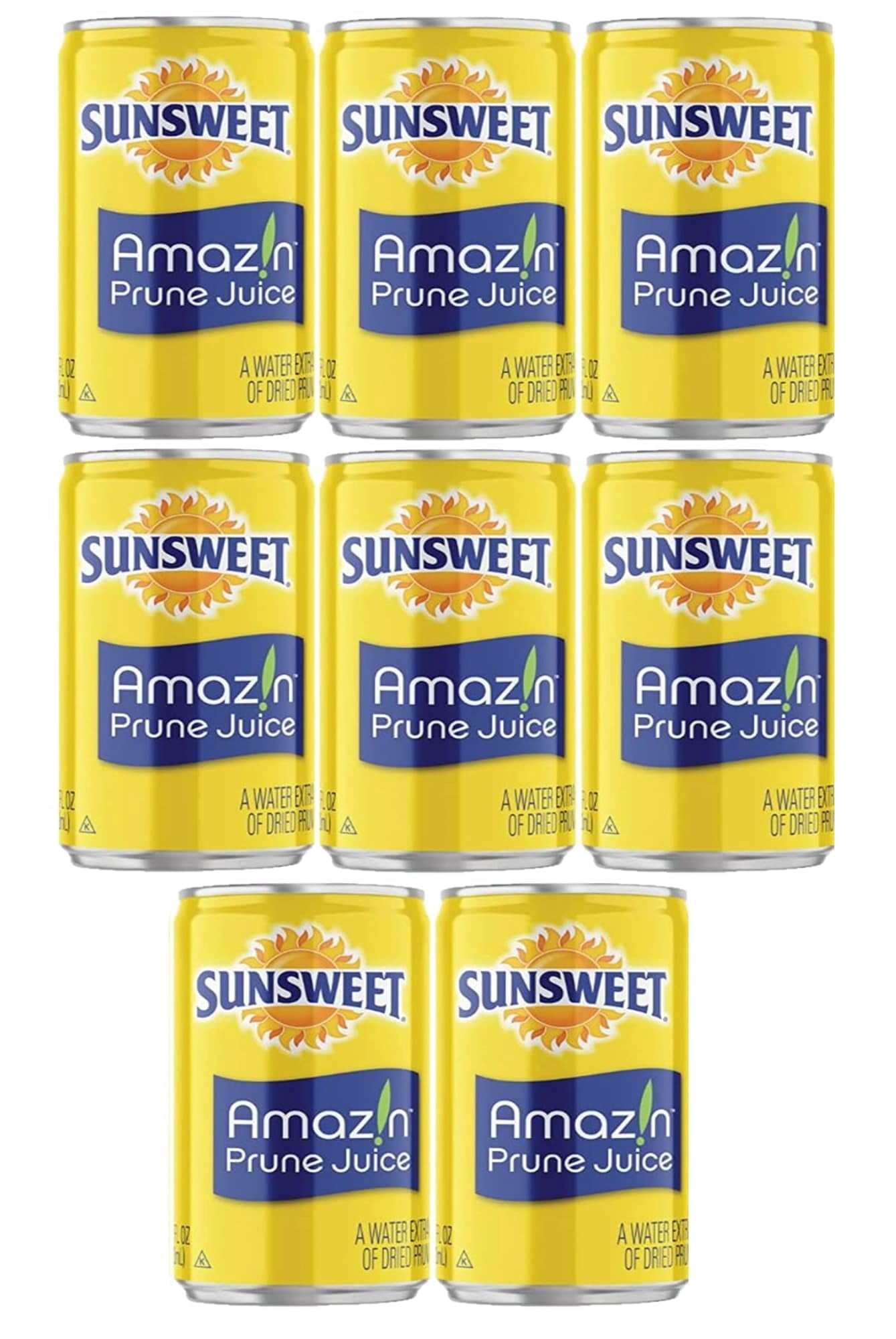 Sunsweet Prune Juice - Pack of 8 Cans - 7.5 oz Cans - Amazin Prune