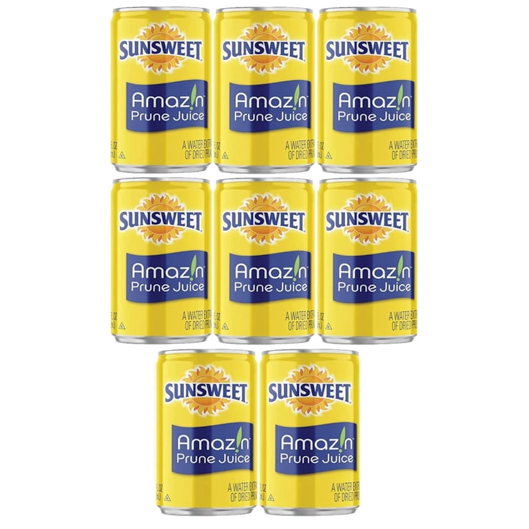 Sunsweet Prune Juice - Pack of 8 Cans - 7.5 oz Cans - Amazin Prune