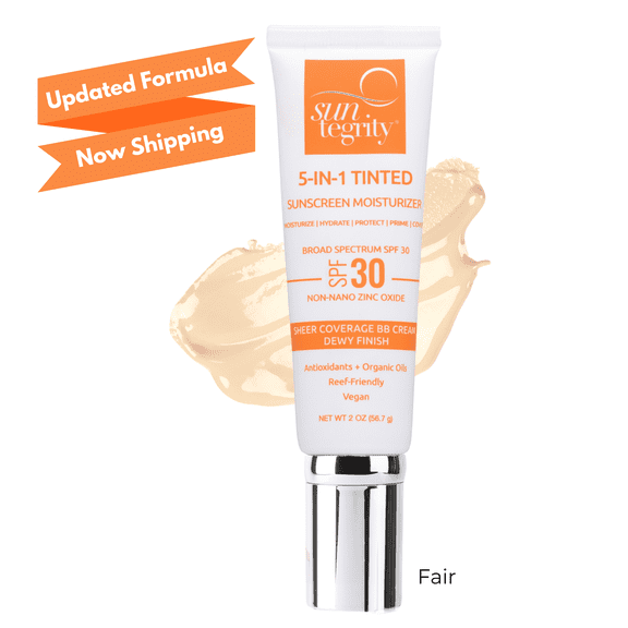 Suntegrity 5-IN-1 Tinted Sunscreen Moisturizer (FAIR Shade) - Broad Spectrum SPF 30