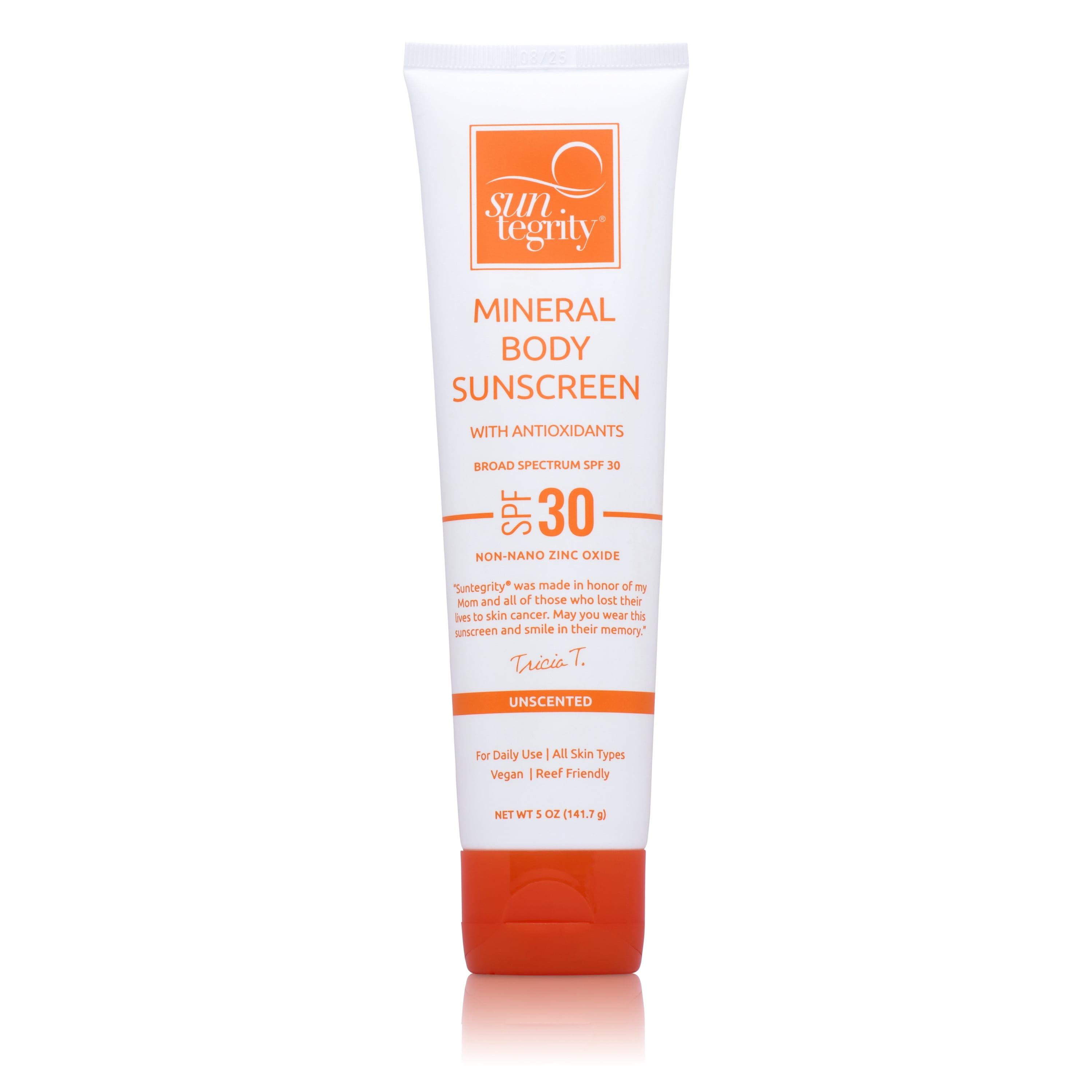 Suntegrity UNSCENTED Mineral Body Sunscreen, Broad Spectrum SPF 30 - 5oz