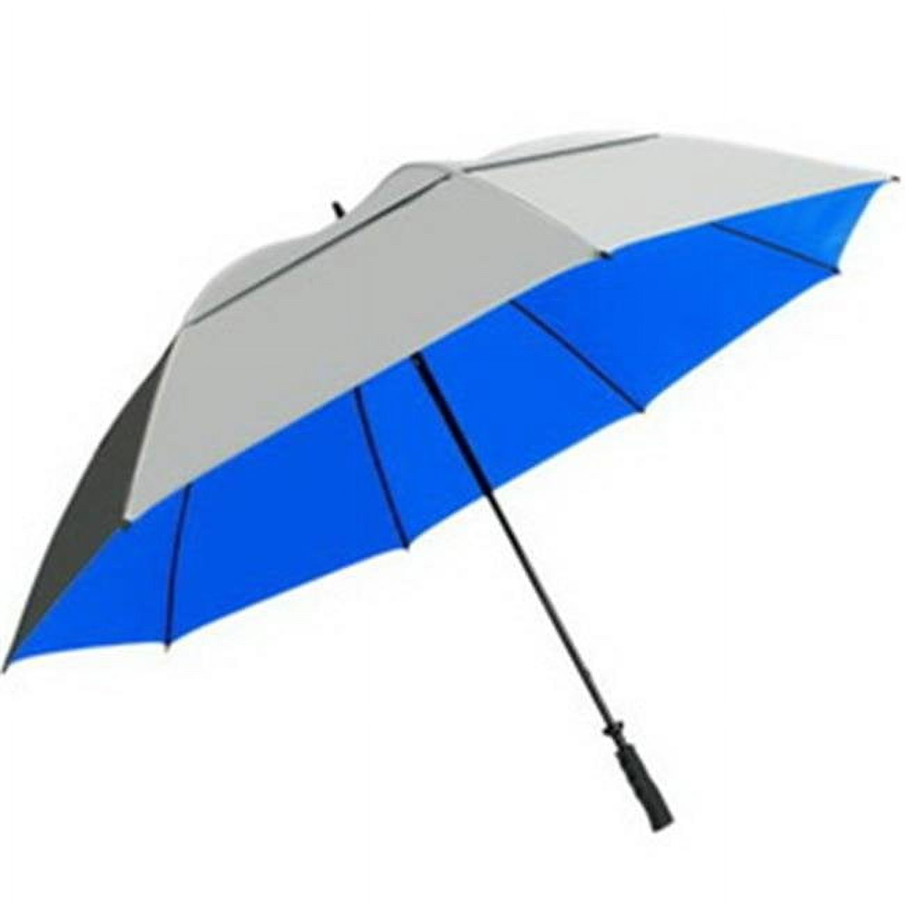 Suntek 68 In. UV Protection Wind Cheater Vented Canopy Golf Umbrella (Silver and Blue)