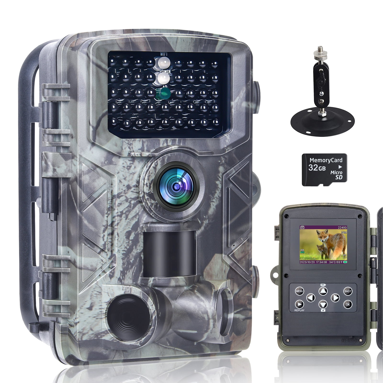 SuntekCam 50MP 4K Game Camera, Night Vision, Waterproof Wildlife