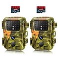 SuntekCam Trail Camera, 2 Pack Mini Game Camera with 32GB Micro SD Card